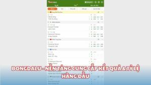 bongdalu - Nền tảng chuyên cung cấp kết quả bóng đá chuyên nghiệp